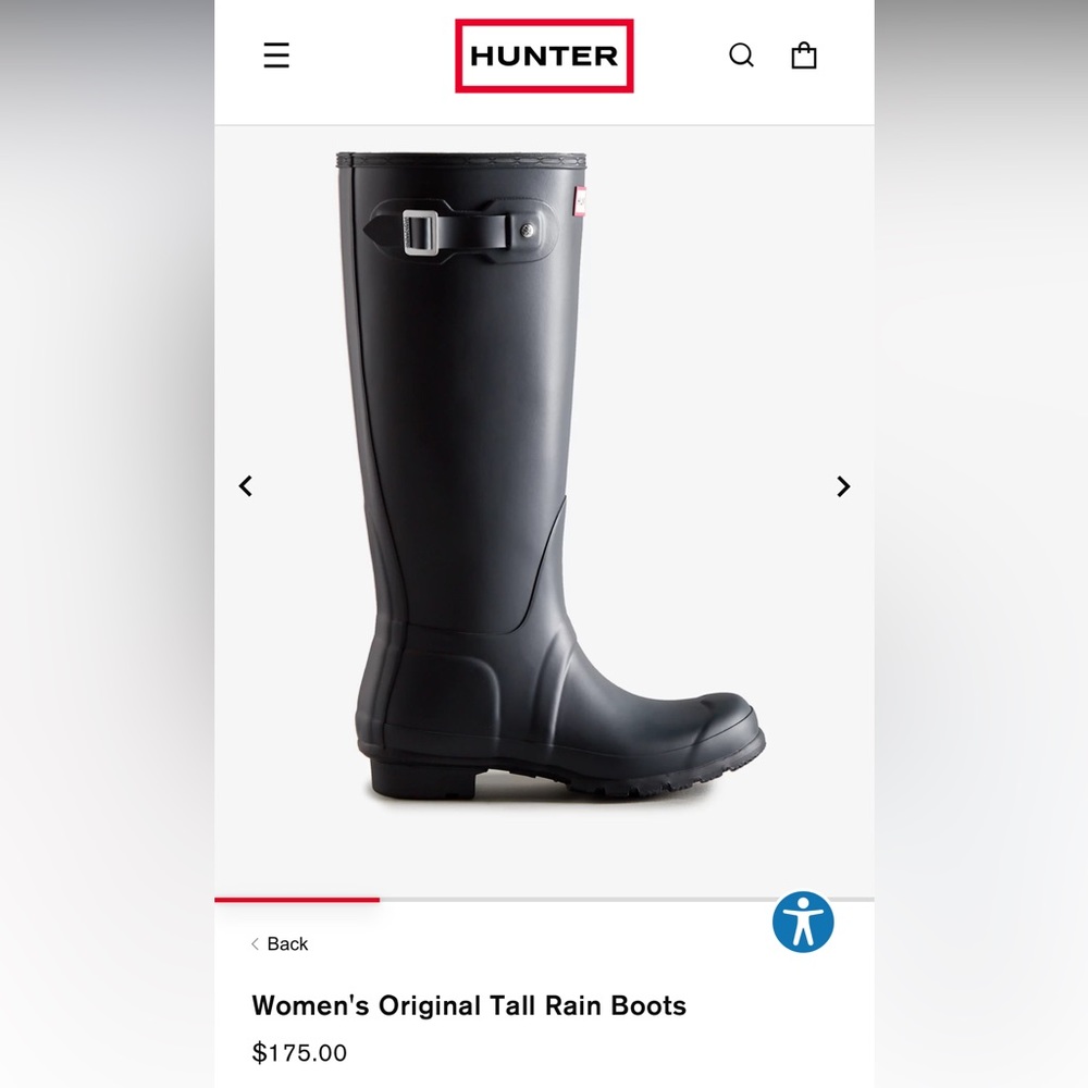 Tall Navy Hunter Rainboots